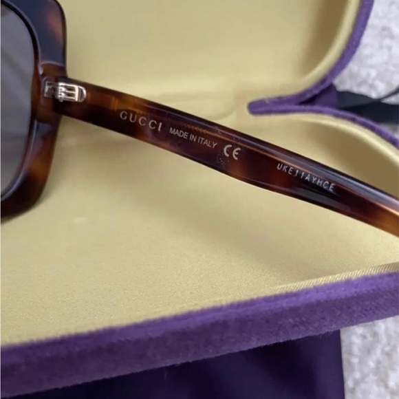 New☆ Gucci 0418S 54mm Oversize Square Sunglasses - Brown - Picture 3 of 12